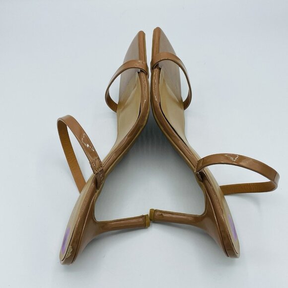 Anne Michelle Shoes Womens Size 8.5 Brown Zeal-04 Sandal Stiletto Heels Mules - Picture 11 of 11
